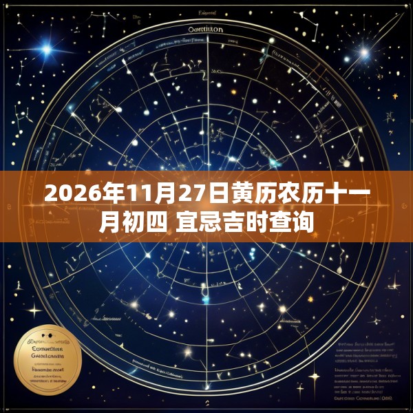 2026年11月27日黄历农历十一月初四 宜忌吉时查询