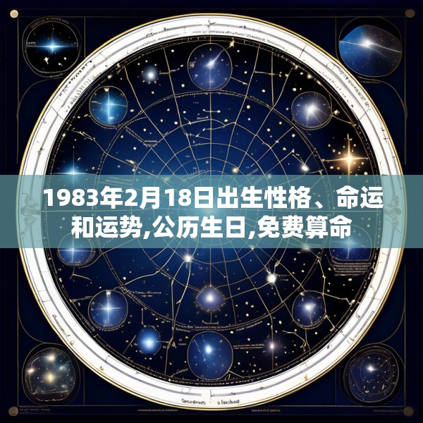 1983年2月18日出生性格、命运和运势,公历生日,免费算命