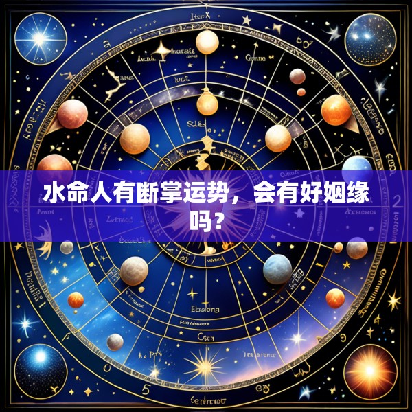 水命人有断掌运势，会有好姻缘吗？