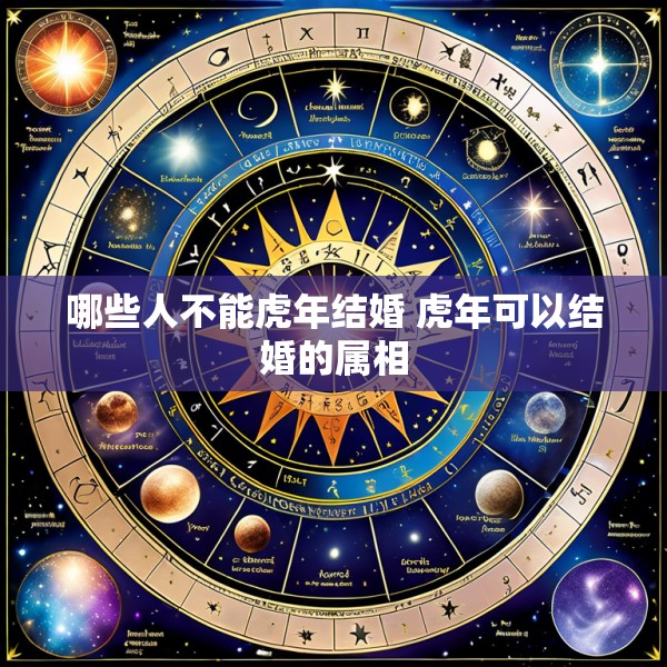 哪些人不能虎年结婚 虎年可以结婚的属相