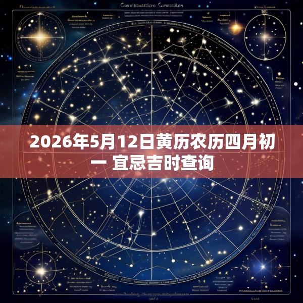 2026年5月12日黄历农历四月初一 宜忌吉时查询