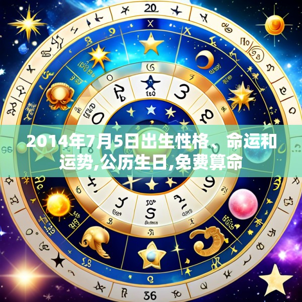 2014年7月5日出生性格、命运和运势,公历生日,免费算命