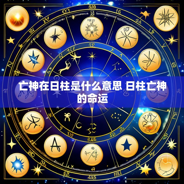 亡神在日柱是什么意思 日柱亡神的命运