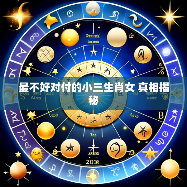 最不好对付的小三生肖女 真相揭秘