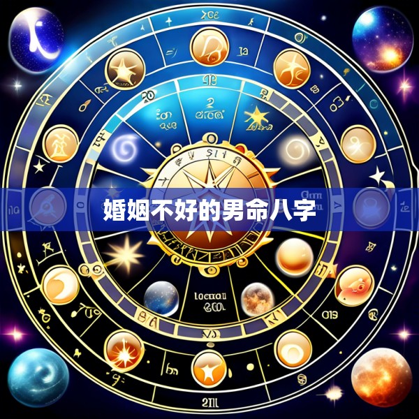 婚姻不好的男命八字