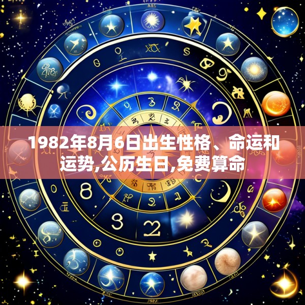 1982年8月6日出生性格、命运和运势,公历生日,免费算命