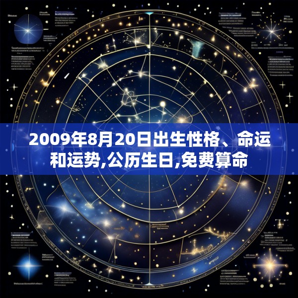 2009年8月20日出生性格、命运和运势,公历生日,免费算命
