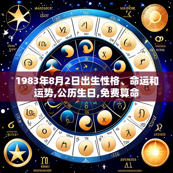 1983年8月2日出生性格、命运和运势,公历生日,免费算命