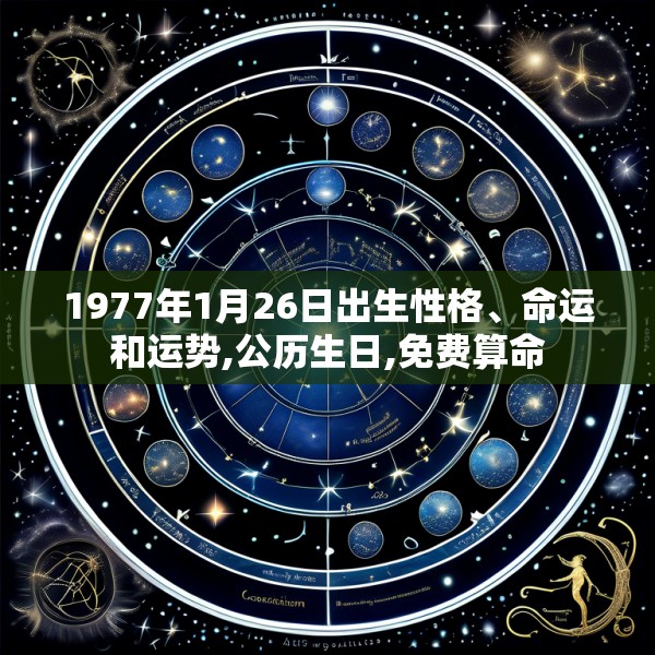 1977年1月26日出生性格、命运和运势,公历生日,免费算命