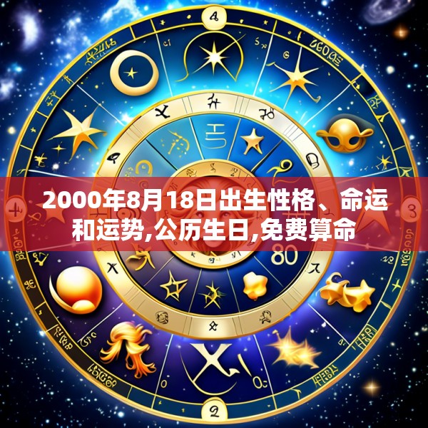 2000年8月18日出生性格、命运和运势,公历生日,免费算命