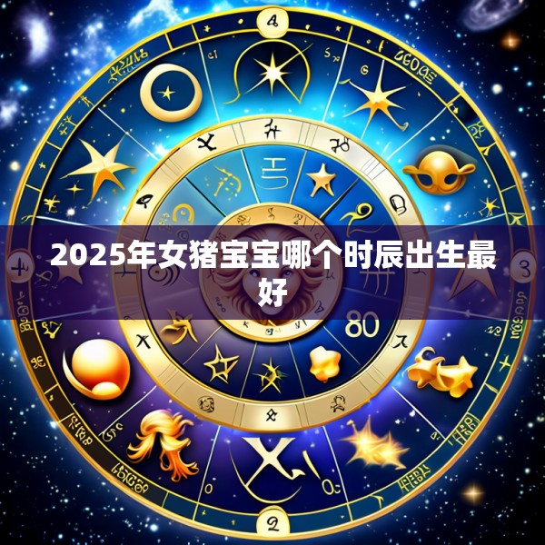 2025年女猪宝宝哪个时辰出生最好