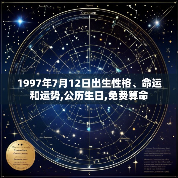 1997年7月12日出生性格、命运和运势,公历生日,免费算命