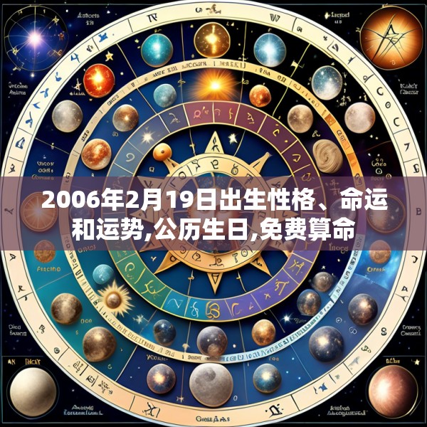 2006年2月19日出生性格、命运和运势,公历生日,免费算命