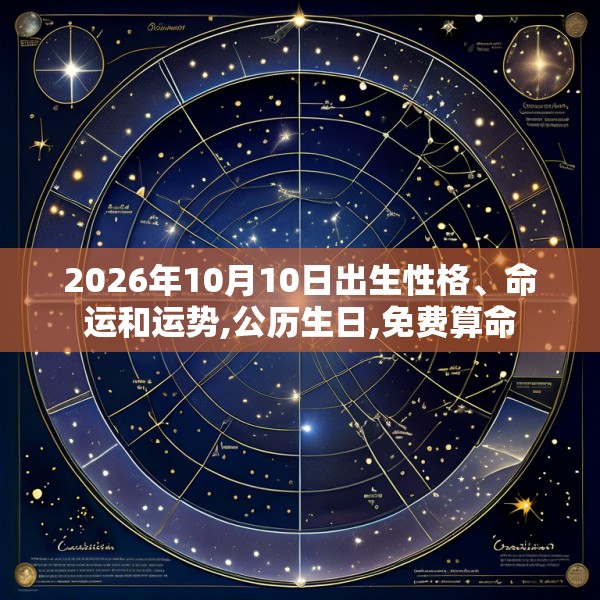 2026年10月10日出生性格、命运和运势,公历生日,免费算命