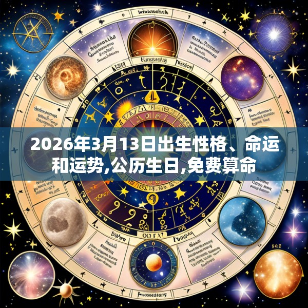 2026年3月13日出生性格、命运和运势,公历生日,免费算命