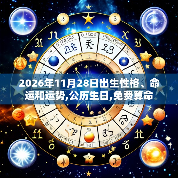 2026年11月28日出生性格、命运和运势,公历生日,免费算命
