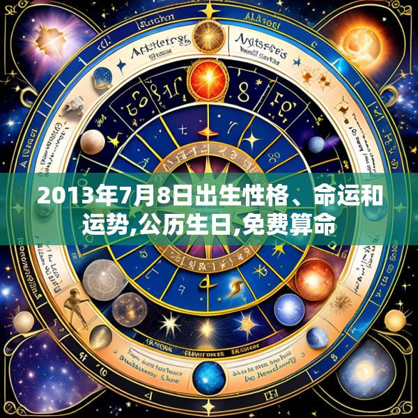 2013年7月8日出生性格、命运和运势,公历生日,免费算命