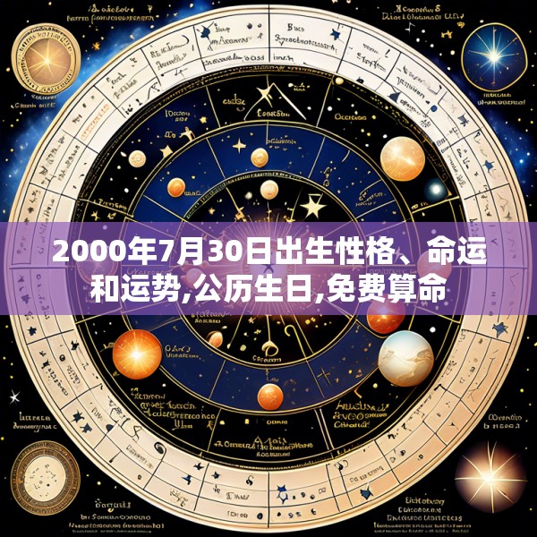 2000年7月30日出生性格、命运和运势,公历生日,免费算命