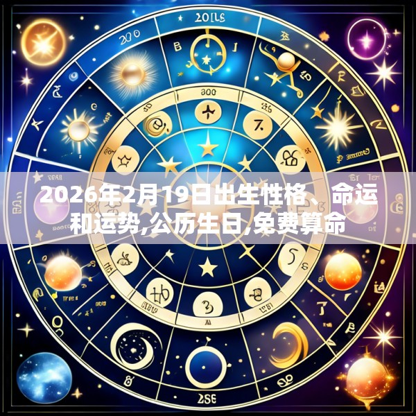 2026年2月19日出生性格、命运和运势,公历生日,免费算命