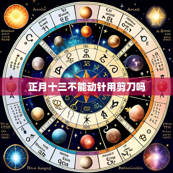 正月十三不能动针用剪刀吗