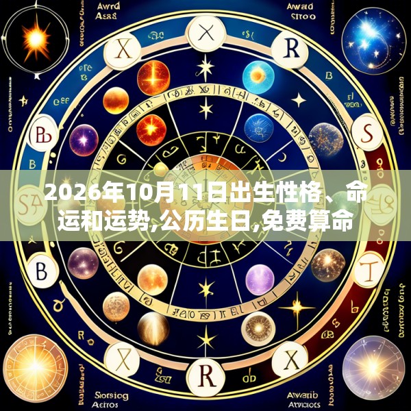 2026年10月11日出生性格、命运和运势,公历生日,免费算命