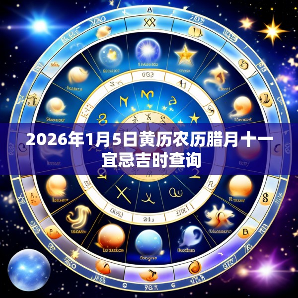 2026年1月5日黄历农历腊月十一 宜忌吉时查询