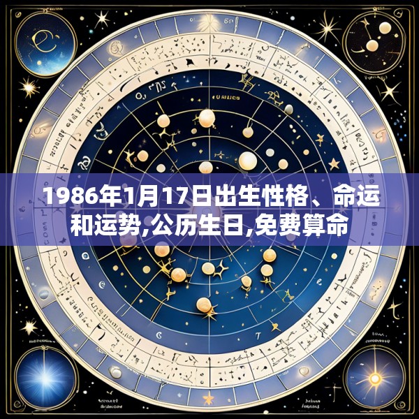 1986年1月17日出生性格、命运和运势,公历生日,免费算命