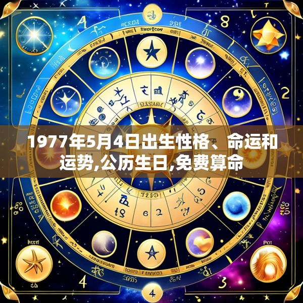 1977年5月4日出生性格、命运和运势,公历生日,免费算命