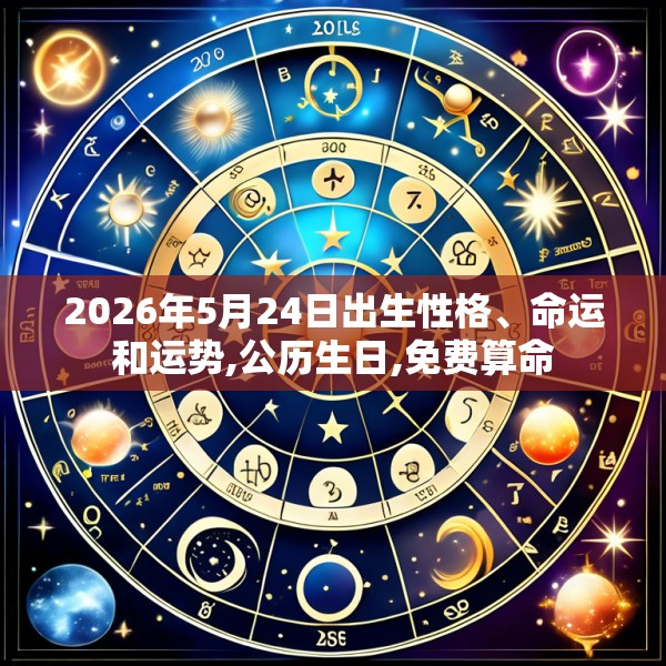 2026年5月24日出生性格、命运和运势,公历生日,免费算命