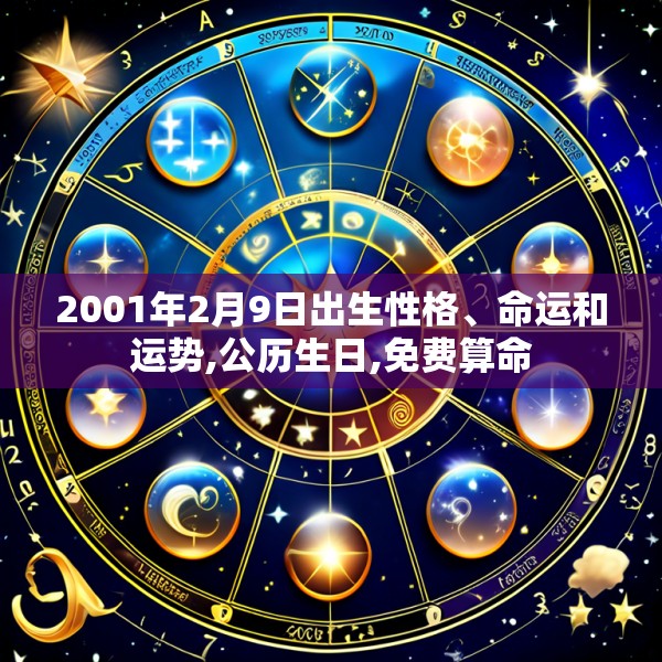 2001年2月9日出生性格、命运和运势,公历生日,免费算命
