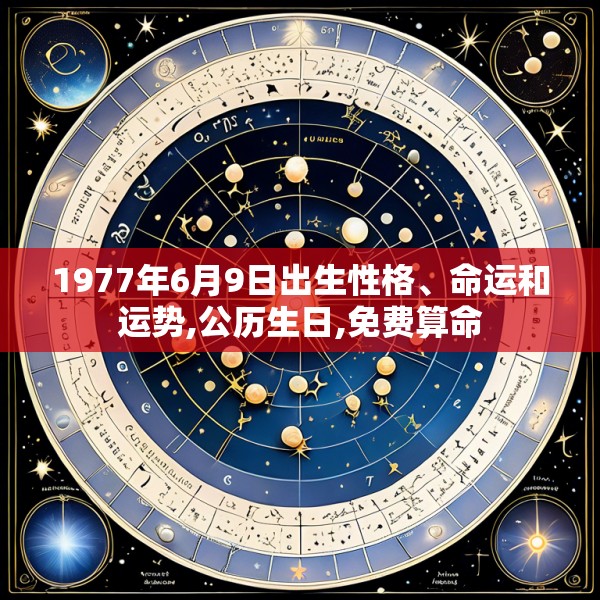 1977年6月9日出生性格、命运和运势,公历生日,免费算命