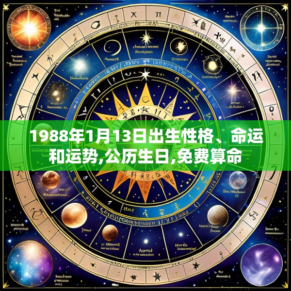 1988年1月13日出生性格、命运和运势,公历生日,免费算命