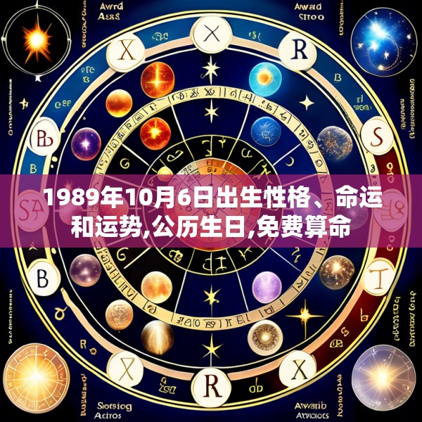 1989年10月6日出生性格、命运和运势,公历生日,免费算命