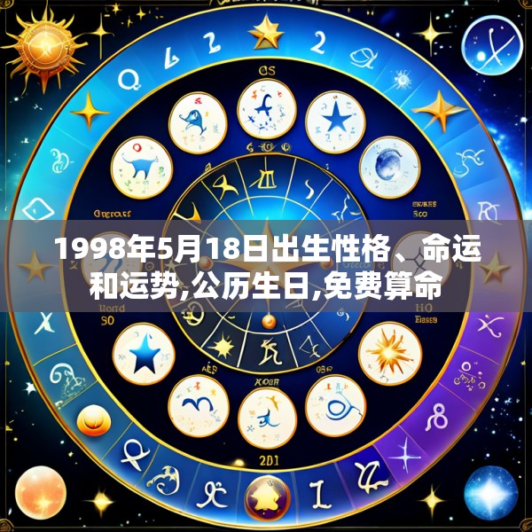 1998年5月18日出生性格、命运和运势,公历生日,免费算命