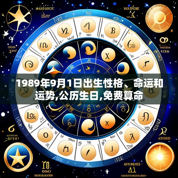 1989年9月1日出生性格、命运和运势,公历生日,免费算命