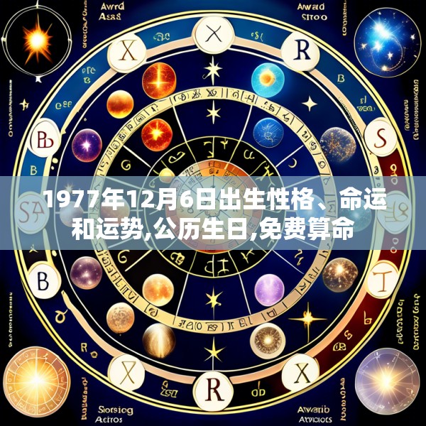 1977年12月6日出生性格、命运和运势,公历生日,免费算命