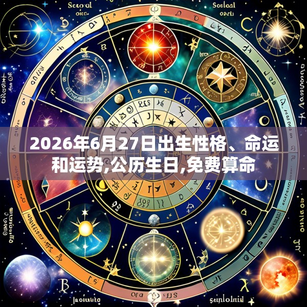 2026年6月27日出生性格、命运和运势,公历生日,免费算命