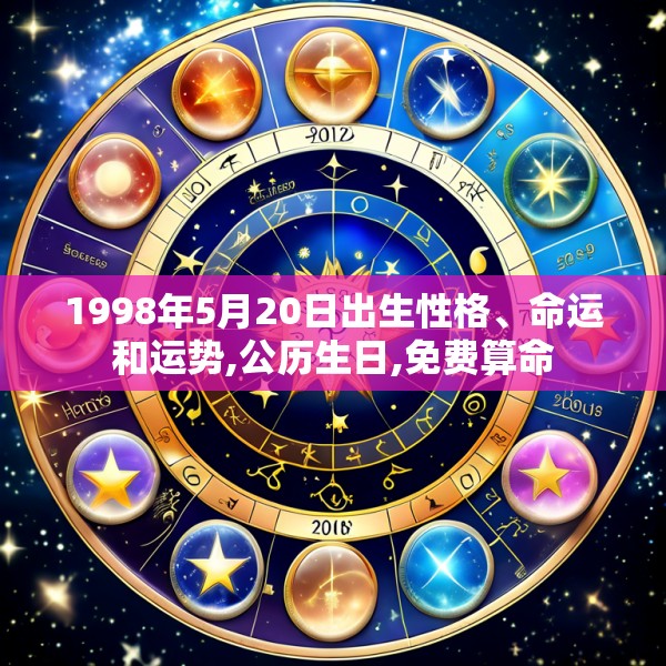 1998年5月20日出生性格、命运和运势,公历生日,免费算命