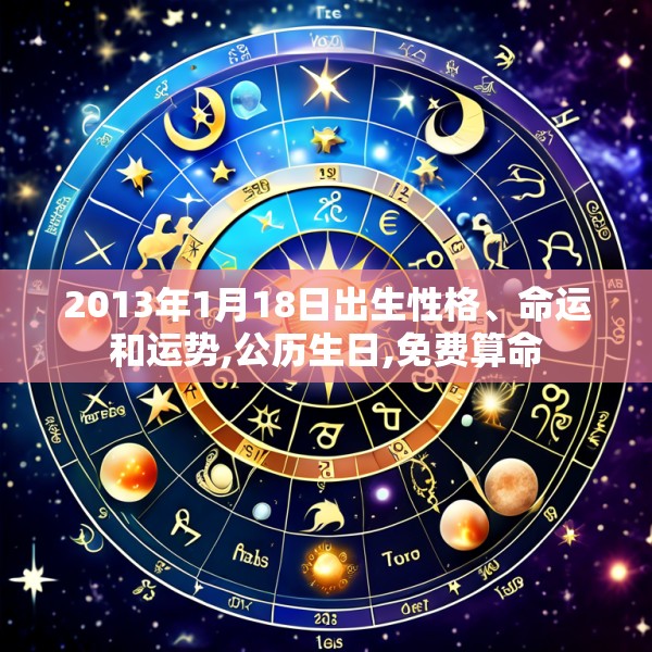 2013年1月18日出生性格、命运和运势,公历生日,免费算命