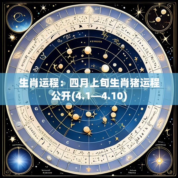 生肖运程:四月上旬生肖猪运程公开(4.1—4.10)