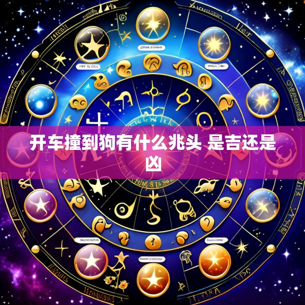 开车撞到狗有什么兆头 是吉还是凶