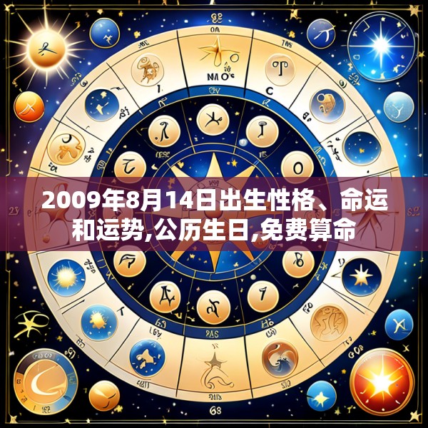 2009年8月14日出生性格、命运和运势,公历生日,免费算命