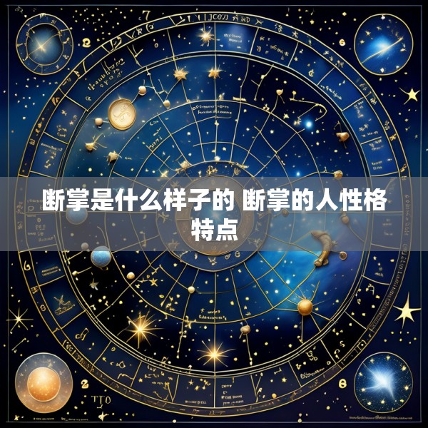 断掌是什么样子的 断掌的人性格特点