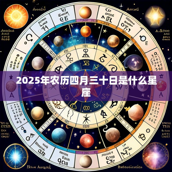 2025年农历四月三十日是什么星座