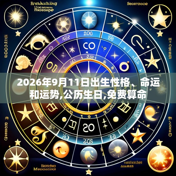 2026年9月11日出生性格、命运和运势,公历生日,免费算命