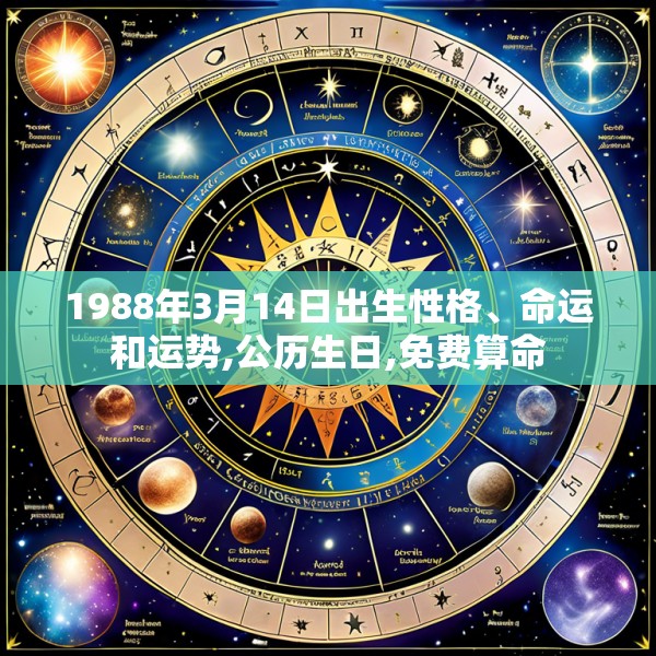 1988年3月14日出生性格、命运和运势,公历生日,免费算命