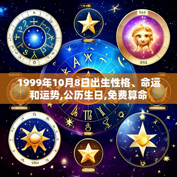 1999年10月8日出生性格、命运和运势,公历生日,免费算命