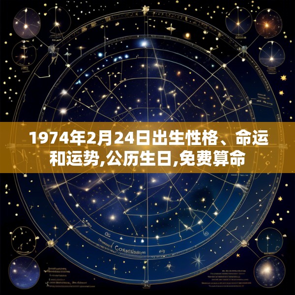 1974年2月24日出生性格、命运和运势,公历生日,免费算命