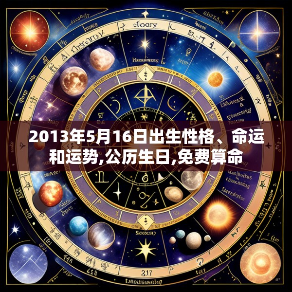 2013年5月16日出生性格、命运和运势,公历生日,免费算命