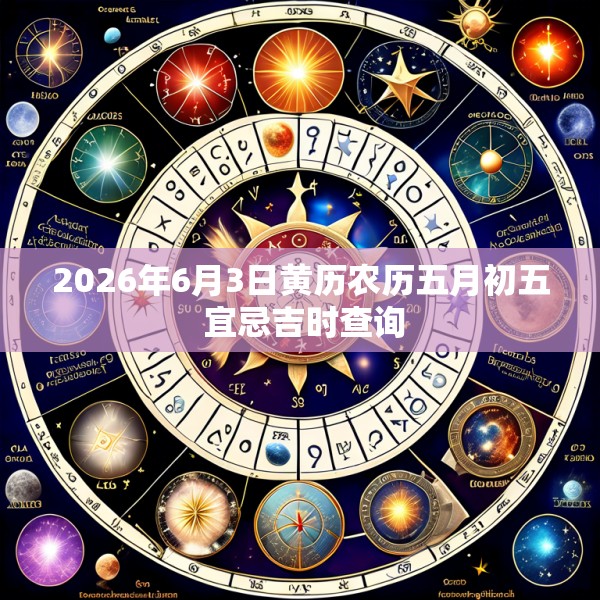 2026年6月3日黄历农历五月初五 宜忌吉时查询